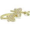 Never say Never Bellissimi e originali orecchini a cerchio per bambina in oro 18k con farfalla e zirconi. Facile chiusura a scatto. Comunione ideale.