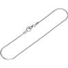 NKlaus Bracciale in argento 925 19cm con catena a serpente rotonda da donna 12402