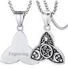 FaithHeart Collana Uomo Donna Collana Dea della Tripla Luna Pendente Pentacolo Pentagramma Argnet925/Acciaio Inossidabile/Oro/Nero con Catena Regolabile Amuleto di Protezione dei Gioielli
