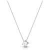 Donipreziosi Collana Punto Luce Donna in Argento 925% Con Pietra Zircone Taglio Brillante Varie Grandezze - Catenina Collanina Donna Ragazza Bambina