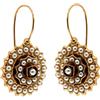 Mokilu' - Gioielli - Orecchini Vintage - Donna - Ottone dorato 24kt - Perle