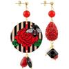 Lebole Maison Orecchini Mix & Match The Circle Classico Rosa e Ape Rubino
