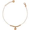 Rue des Mille Bracciale Donna Argento 925 Micro Anelli Quadrifoglio Oro Rosa | Bracciale Argento 925 Donna | Braccialetti Donna Argento Con Una Potente Carica Sentimentale