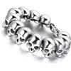 Cupimatch Mens gotica del motociclista dell'acciaio inossidabile teschio Bracciale 9.8