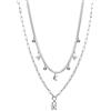 Brosway Collana Donna, Collana in Acciaio e Cristalli con Simbolo Luna | Collezione Chant - BAH47