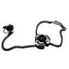 BLUSUPERSHOP artigianale BACIA Mano Rose Bracciale-Anello BACIAMANO Bagno Argento Bracelet in Omaggio RICEVI Un AMULETO CORNI PORTAFRTUNA