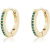 S'Agapõ Orecchini Donna, Orecchini a Cerchio in Acciaio e Cristalli | Collezione Dazzly - SDZ123