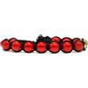 Samsara - Bracciale Tibetano Buddista Shamballa | Agata Rossa per Equilibrio e Serenità | Filo Regolabile in Cotone Cerato | Unisex, Nero, Taglia unica, Pietra