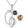 Glooraca Collane di foto per donne Collana personalizzata con immagine all'interno della collana di proiezione Collana di foto personalizzata per donne fidanzata mamma regali di compleanno (Style 21)