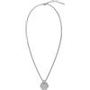 Breil - Men's Necklace Kaleido Collection TJ3060 - Gioielleria Uomo - Collana con Ciondolo in Acciaio Lucido per Uomo, con Finitura Satinata - Lunghezza Regolabile da 47 cm a 52 cm