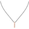 Sector No Limits Collana Uomo in Acciaio, Smalto, IP Oro Rosa, Collezione Basic, Pendente - SZS101