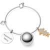 amorili Bracciale Chiama Angeli Gravidanza Personalizzabile - Gioiello Premaman con Campanellino - Idea Regalo per Future Mamme - Accessorio Protettivo e Simbolico - bcc2746