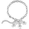 Ashleymade Braccialetto Personalizzato con da 1 a 5 Bambini e Nomi Incisione Braccialetti con Ciondoli per Ragazze Regalo per la Festa Della Mamma