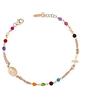 Mugler AMEN BRACCIALE Rosario argento rosè con giada colorata BRORM3P