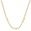 lorajewel Collane Personalizzate per Uomo con 1-5 Nome Argento Oro Nero Collana Gioielli Regalo per Uomini Papà Nonno Mariti Amici (Oro-3 Nome)