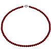inSCINTILLE Collana Donna Perle con Chiusura in Acciaio Inossidabile | Collana Uomo Perline Multicolore | Vari Diametri | Confezione Regalo Inclusa (Rosso, Diametro Perle: 8 mm)