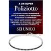 Bramart Bracciale Poliziotto Tennis Uomo con Pietre di Zirconia Cubica Idea regalo Compleanno per lui Finitura in Oro Bianco Argento 925 Natale polizia - Cofanetto con DEDICA incluso (Poliziotti - Bracciale)