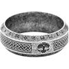 TQWSVUM Anello Uomo Donna Anello Albero Della Vita Con Nodo Celtico Vichingo - Anello Nordico In Acciaio Inossidabile Runa Yggdrasil - Anello Vintage Fatto A Mano Per Coppia Promessa Matrimonio