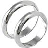 Cavaliere Gioielli Fedi Nuziali in Argento 925 Rodiate Anelli coppia anello uomo donna fidanzamento Matrimonio Promessa