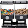 United Entertainment - Dispenser per Cereali e Corn Flakes - Singolo, Doppio o Triplo Distributore - Nero