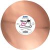 PME CMRR931 - Biglietto per torta a specchio, rotondo, in oro rosa metallizzato, confezione da 3,25 cm