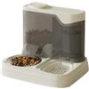 Rrlihjgu Dispenser Automatico Per Gatti - Erogatore Cibo e Acqua per Animali Domestici - Alimentatore 2 in 1 Antischizzi per Viaggi, Case con Più Animali, Vacanze e Appartamenti
