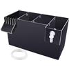 perfk Filtro per Acquario, Scatola Filtro sospesa, Filtro Silenzioso per Acquario, Scatola Filtro Esterna, Accessorio per Scatola filtrante per Acquario di, Nero 26x13.5x15cm