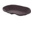 Flushbay Vasca per rettili extra large, ciotola per acqua con rampa, decorazione per acquario per gechi, serpenti, tartarughe, draghi barbuti, lucertole (nero)