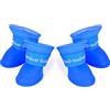 Chuajunn Set 4 Scarpe Anti-Pioggia per Piccoli Animali Domestici, in Silicone Impermeabile, Antiscivolo per Cani di Piccola e Media Taglia e Gatti (S)
