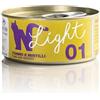 Generico Natural Code Light Umido Gatto Adult gusto TONNO e MIRTILLI, Numero 01, alimento completo in SFILACCETTI per gatti adulti di tutte le taglie, altamente digeribile | 12 scatolette da 70 grammi l'una.
