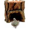 Generic per tronco d'albero in resina per rettili, decorazione per habitat di piccoli animali, ornamento realistico per acquario, grotta subacquea in stile roccia per rettili, accessorio resistente per