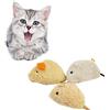 U-K 3 Pezzi di Peluche Con Simulazione Topi per Animali Domestici, Gatti, Gioco Interattivo, Colore Casuale, Ecologico e Pratico, Design Durevole