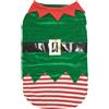 UKCOCO Costume da Elfo di Natale per Cani, Vestiti per Animali Domestici, Cappotto da Cosplay per Cani, Verde, Taglia L, 41 X 54 X 66 Cm