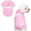 BINGPET Modelli di sicurezza stampati Puppy Pet Hoodie Dog Clothes