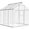 vidaXL Voliera da Giardino Alluminio 183x178x194 cm Uccelliera Gabbia Uccelli