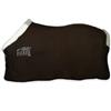 Horses, Coperta per Cavallo in Pile Fluffie DK, Morbida e Comoda, con Inserti in Pelo sul Collo e sopra la Coda (155 cm, Marrone Scuro)