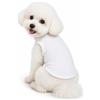 Petitebelle Camicia per cucciolo di cane tinta unita (bianco, X-Small)
