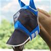 Harrison Howard CareMaster Produttore di mosca del cavallo proluminabile Pro maschera lunga con le orecchie Protezione UV per il cavallo-Signature Blue