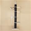 RHRQuality Krabpaal voor grote katten - Maine Coon Tower Crown - 240 tot 260cm Hoog - Met Extra Dikke 20 cm Sisalpalen - Blackline Crème