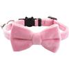 Generico Elegante collare per papillon per animali - Collar per gatto per cani regolabile ed elegante Canna staccabile | per matrimoni, viaggi, vacanze, indossare quotidianamente il design morbido, co