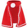 YOUTHINK Costume natalizio per animali domestici, piccoli animali Mantello rosso Costume morbido Abiti natalizi per coniglio Criceto d'India Scoiattolo(#1)