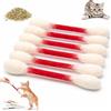 Générique 2026 Cotton Swabs Cat Toys with Catnip 6 Pk Durable Big Kitten Chew Dental Teething Ropes Giant Interactive Felt Kitty Kicker Toy Sticks for Boredom Exercise Play Anxiety Digestive Aid Lover Gift