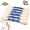 Générique 2026 Cotton Swabs Cat Toys with Catnip 6 Pk Durable Big Kitten Chew Dental Teething Ropes Giant Interactive Felt Kitty Kicker Toy Sticks for Boredom Exercise Play Anxiety Digestive Aid Lover Gift