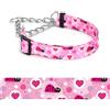haoyueer Collare per Cani Martingale - Catena in Acciaio Inox, Collare Anti-Trazione con Design a Fiore per Cani di Taglia Grande, Media e Piccola (A12NO20, M)