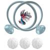 Wpsagek Betta Fish - Set di anelli per esercizi di pesce Betta, anello per esercizi e palline filtranti, per piccoli pesci, con ventosa, giocattoli per acquario