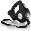HAC24 Guinzaglio per cani con luce LED, dispenser di sacchetti, 5 m, guinzaglio per cani fino a 25 kg, colore: nero