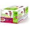 Natural Code Natural Trainer Multipack Adult 24 Buste da 85g cibo umido Per Gatti Bocconcini salmone pollo
