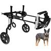 KAJILE Sedia a Cani Rotelle Regolabil,Carrello Animali,Formazione Riabilitazione Zampe Posteriori Deboli Cane con Handicap,Adatto Altezza Animale 30-38cm,Larghezza 17-22cm,Lunghezza 20-28cm,M-2