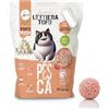 Ligo Nature Lettiera gatto |SUPER AGGLOMERANTE neutra|ecologica|ultra assorbente|assorbimento rapido|controllo degli odori| confezioni da 4,5 kg (10 l, pesca)
