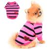 PAIDEFUL Camicie per Cani a Righe per Cani di Piccola Taglia Media Gatti Gilet Tee con Cuore Rosso Canottiere Cucciolo Chihuahua Yorkie Vestiti Magliette Animali Domestici Estate Usura Quotidiana